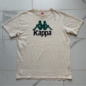 Kappa Authentic Estessi 3 Short Sleeve T Shirt Tee Cream Green Size L